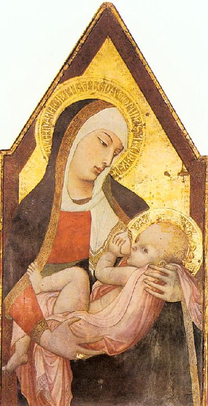 Ambrogio Lorenzetti Nursing Madonna oil painting image